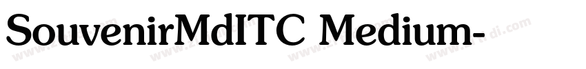 SouvenirMdITC Medium字体转换